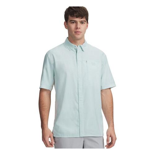 Men's Under Armour Fish Pro Hybrid Printed Button Up Shirt - Primary Image