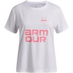 Girls' Under Armour Tech Split Wordmark T-Shirt - Thumbnail 1 of 3