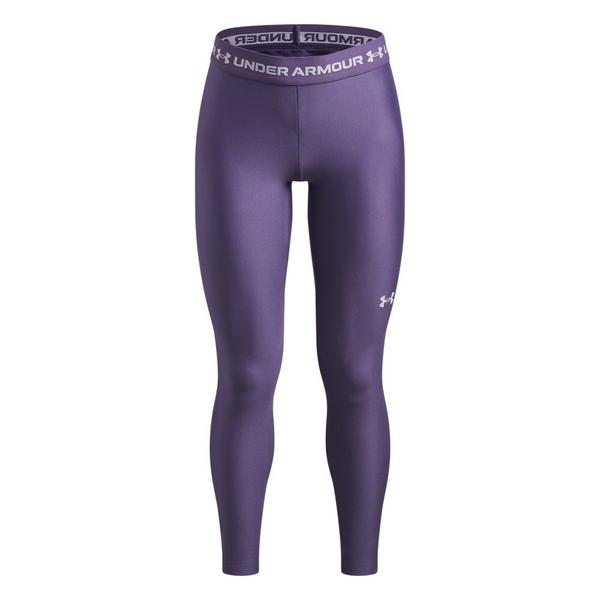 Girls' Under Armour HeatGear Leggings Small Purple Luxe