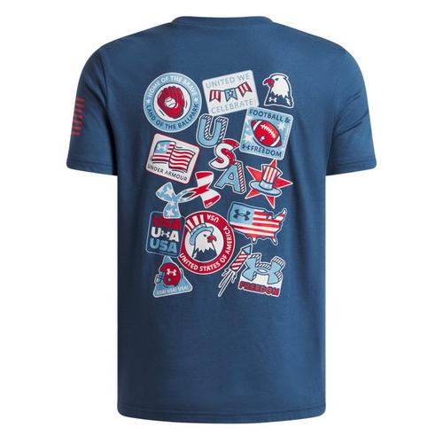 Kids' Under Armour Freedom Americana Logo T-Shirt - Primary Image