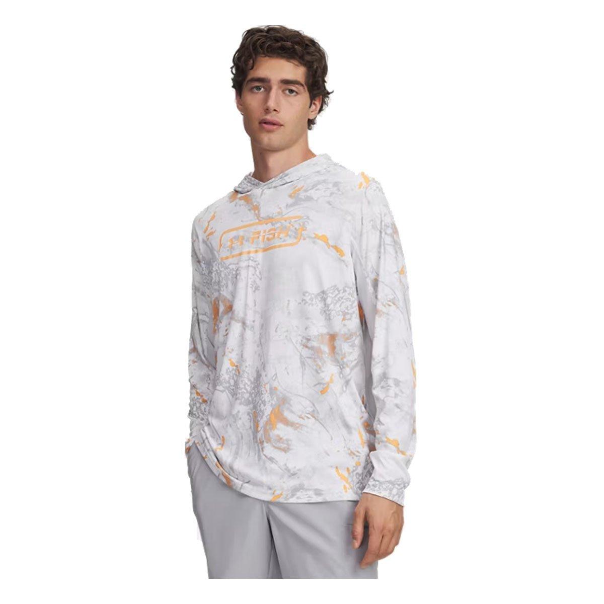 Men's Under Armour Fish Pro Camo Long Sleeve Hooded T-Shirt - Under Armour