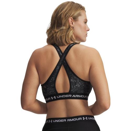 Women's Under Armour Crossback Print Mid Sports Bra - Primary Image