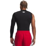 Men's Under Armour HeatGear Asymmetrical Right Long Sleeve Training Compression Shirt - Thumbnail 2 of 3