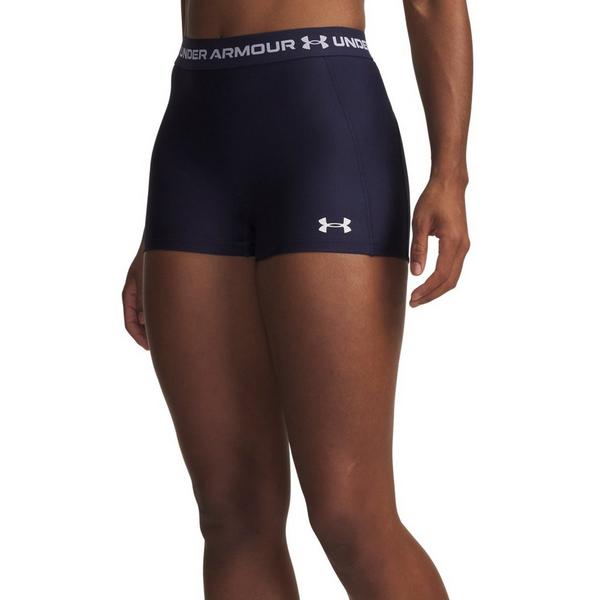 Women's Under Armour HeatGear Shorty Biker Shorts Small Navy White