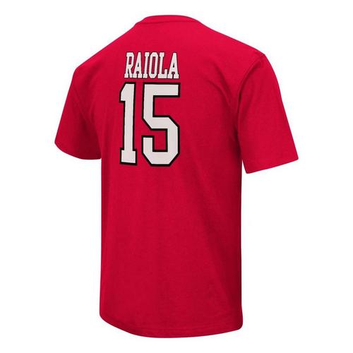 Colosseum Nebraska Cornhuskers Football Dylan Raiola #15 Name and Number T-Shirt - Primary Image