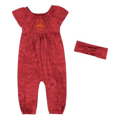 Colosseum Baby Iowa State Cyclones Fern Romper - Primary Image