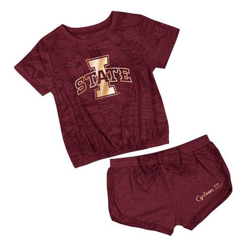 Colosseum Toddler Iowa State Cyclones Fern T-Shirt & Short Set - Primary Image