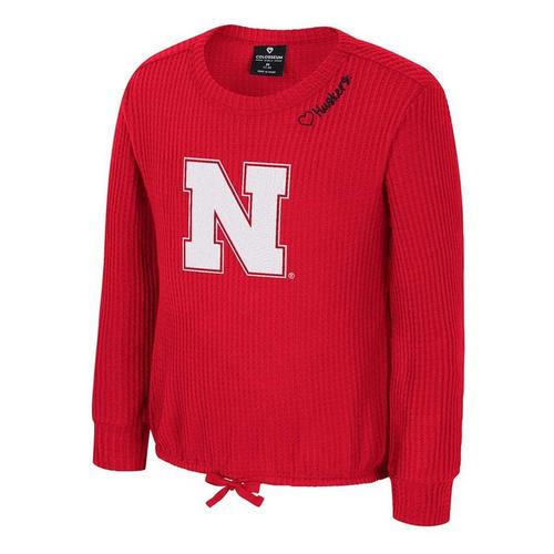 Colosseum Girls' Nebraska Cornhuskers Beautopia Long Sleeve T-Shirt - Primary Image