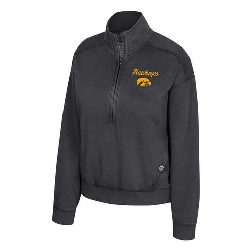 Colosseum Women's Iowa Hawkeyes Camille Long Sleeve 1/4 Zip - Primary Image