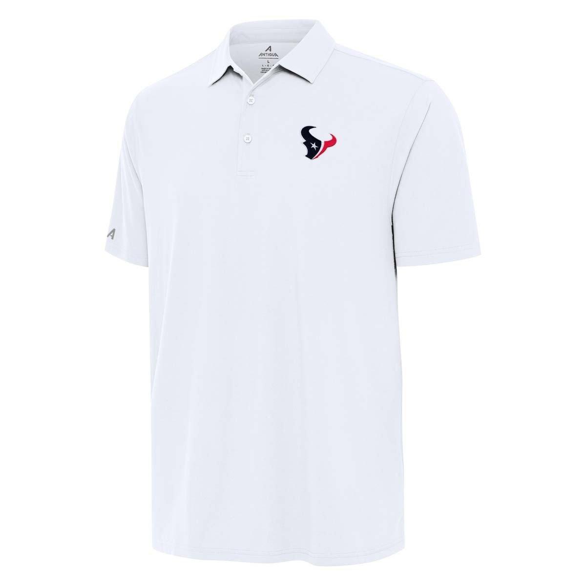 Men's Antigua White Houston Texans Era Polo