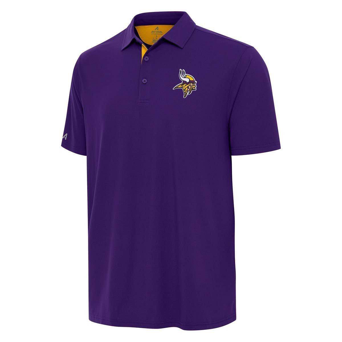 Men's Antigua Purple/Gold Minnesota Vikings Era Polo