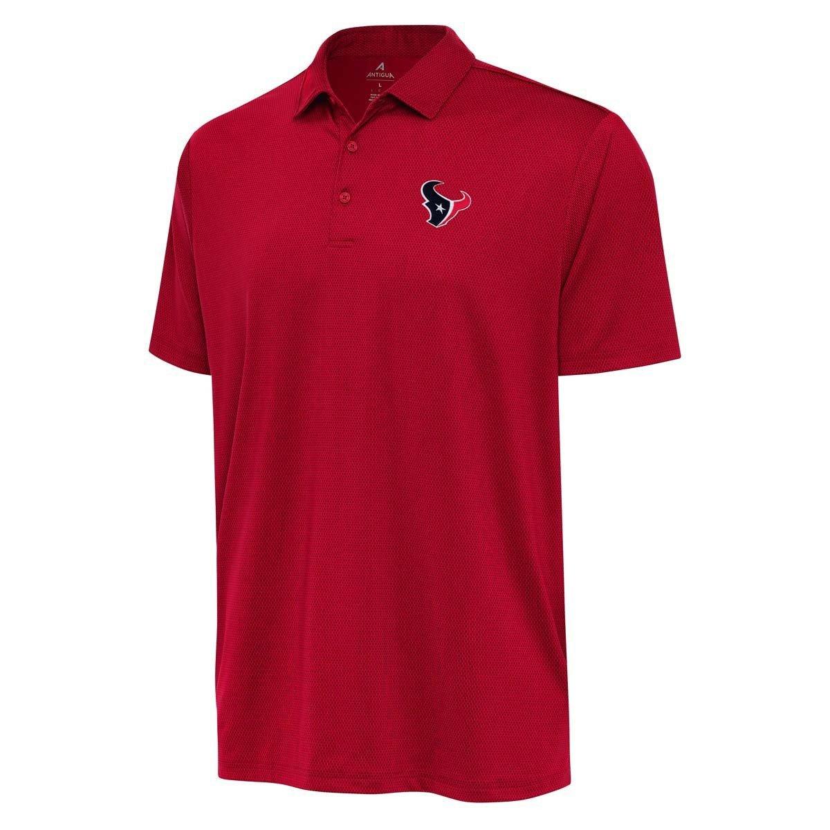 Men's Antigua Red Houston Texans Eclipse Polo