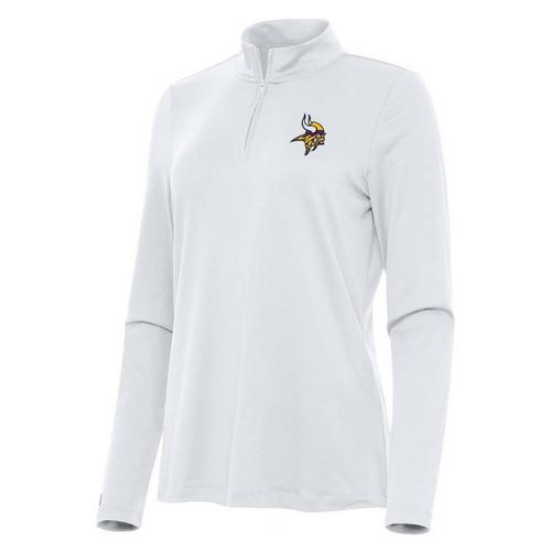 Antigua Women's Minnesota Vikings Reprocess 1/4 Zip - Primary Image