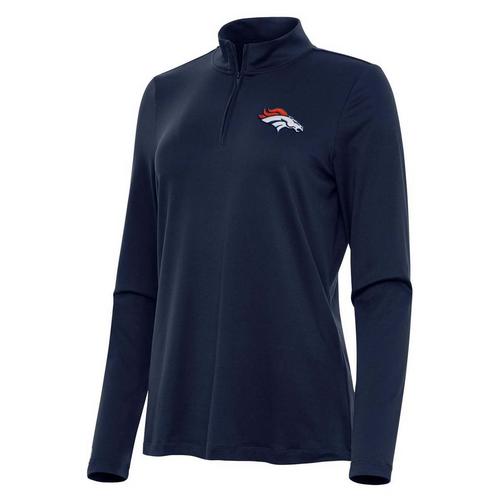 Antigua Women's Denver Broncos Reprocess 1/4 Zip - Primary Image