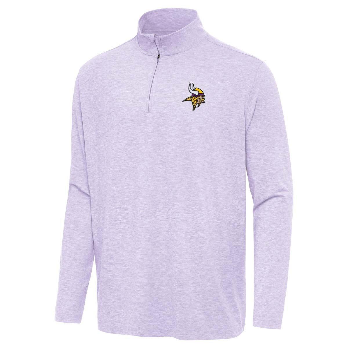 Antigua Men's Lavender Minnesota Vikings Hunk Quarter-Zip Jacket - Lavender