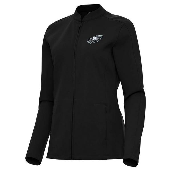 Philadelphia Eagles Women's Antigua Regard Mid Athletic Jacket 2XLarge Black