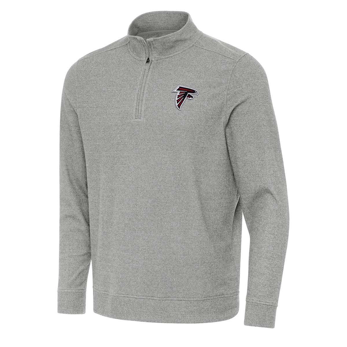 Antigua Men's Atlanta Falcons Subtle QZ 1/4 Mock Pullover