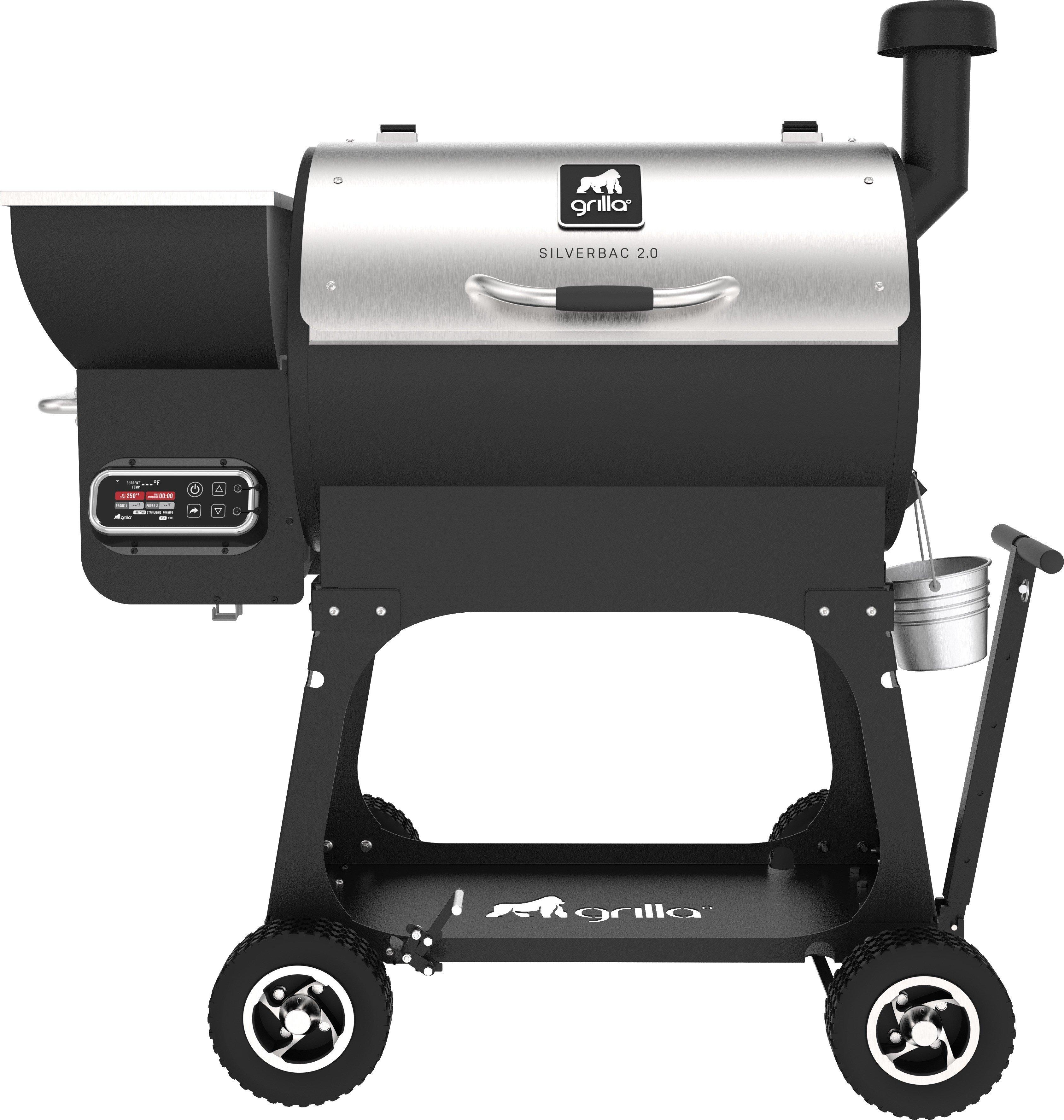Grilla Silverbac 2.0 with AT Cart Pellet Grill - Grilla