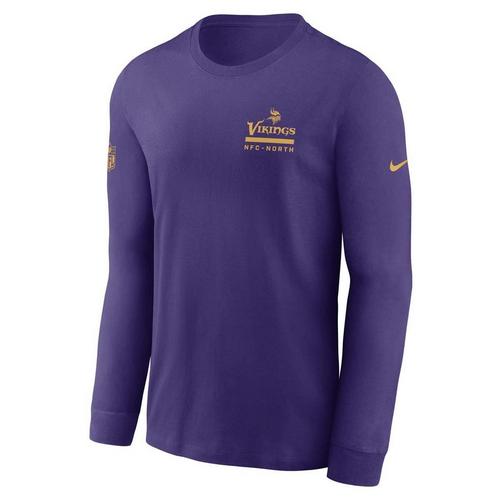 Nike Minnesota Vikings 2025 Sideline Team Issued Long Sleeve T-Shirt - Primary Image