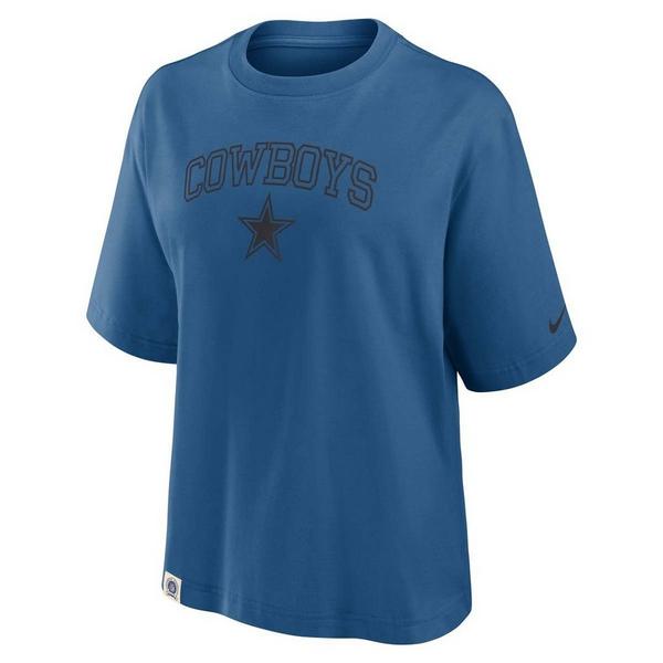Women's Dallas Cowboys Nike Glory Boxy T-Shirt Large Royal