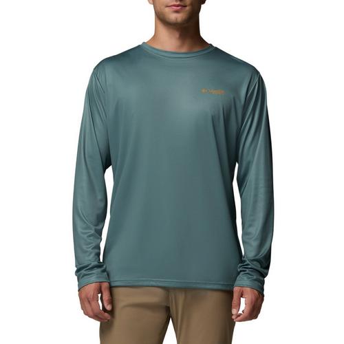 Men's Columbia PHG Terminal Shot Diamond Long Sleeve T-Shirt - Primary Image