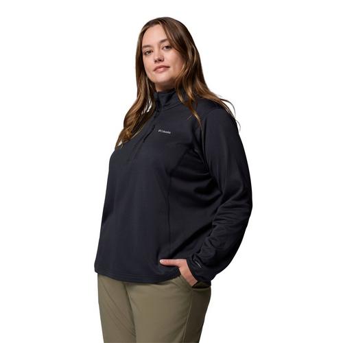 Women's Columbia Plus Size Essential Hike Grid 1/2 Zip Fleece