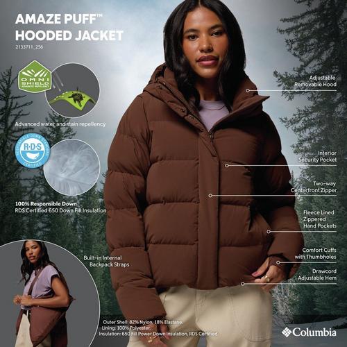 Women's Columbia Amaze Puff Hooded Puffer Jacket - Primary Image