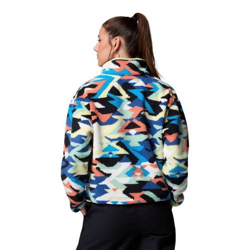 Women's Columbia Helvetia II Printed Cropped 1/4 Snap Fleece Pullover - Primary Image