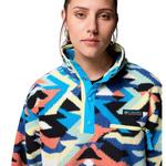 Women's Columbia Helvetia II Printed Cropped 1/4 Snap Fleece Pullover - Thumbnail 3 of 5