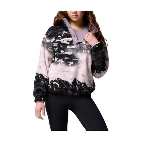 Women's Columbia Helvetia II Printed Cropped 1/4 Snap Fleece Pullover - Primary Image