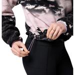 Women's Columbia Helvetia II Printed Cropped 1/4 Snap Fleece Pullover - Thumbnail 3 of 4