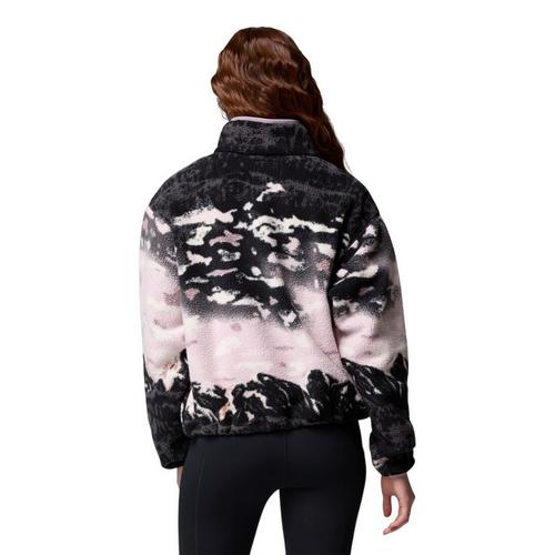 Women's Columbia Helvetia II Printed Cropped 1/4 Snap Fleece Pullover - Primary Image