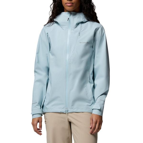 Women's Columbia Trailborne 2.5L Rain Jacket XLarge Marine Light
