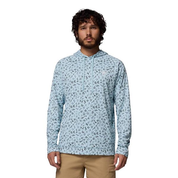 Men's Columbia Wild Cast Camp Fishing Hoodie XSmall Marine Light On The Hunt