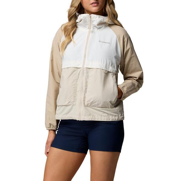 Women's Columbia Spire Valley Windbreaker Small Dark Stone