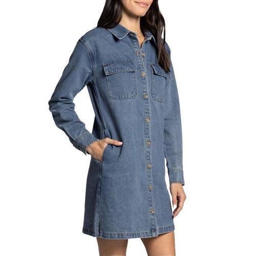 white christmas dresses Phoenix Dress Denim / M / Final Sale main image 1