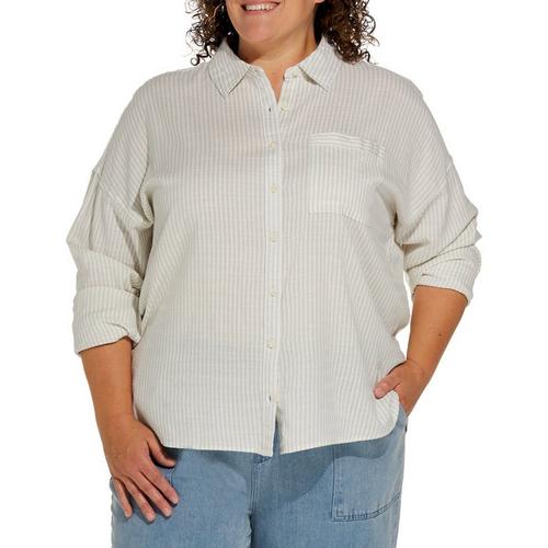 Women's Thread & Supply Plus Size Edison Long Sleeve Button Up Shirt - Primary Image