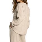 Women's Thread & Supply Maia Long Sleeve Notch Neck Button Up Shirt - Thumbnail 3 of 4