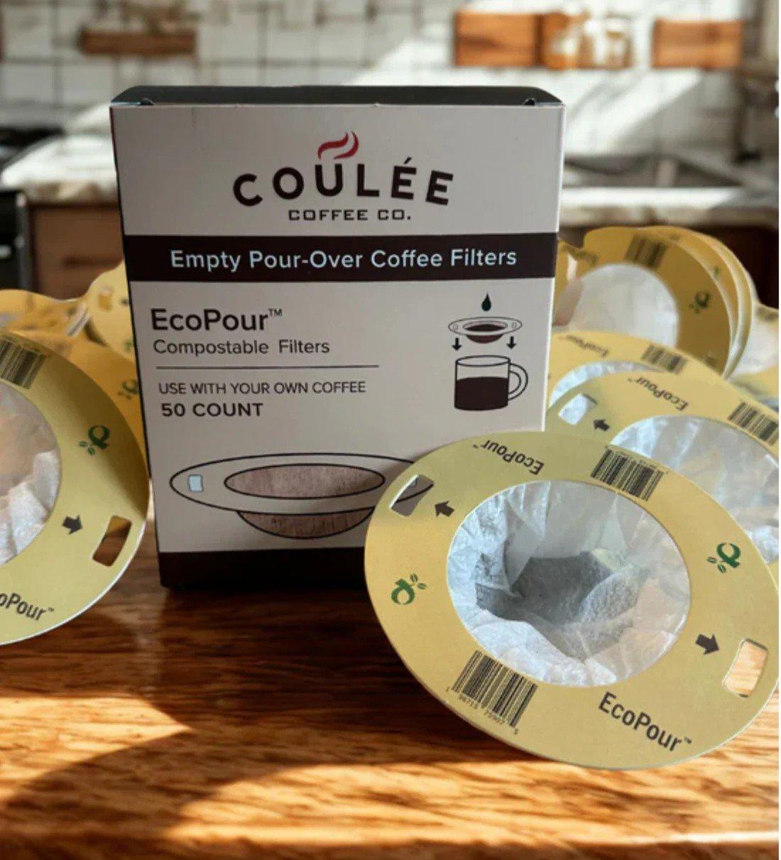 Coulee Coffee Empty Pour-Over Coffee Filters - Coulee Coffee