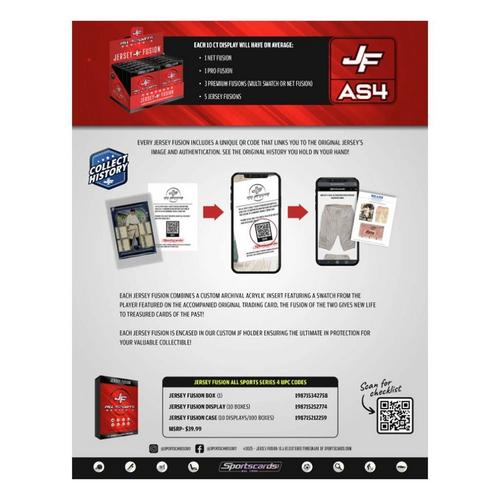 Sportscards.com Jersey Fusion All Sports Edition Series 4 - Primary Image