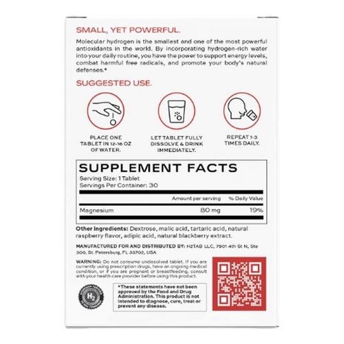 H2TAB Molecular Hydrogen Tablets - Primary Image