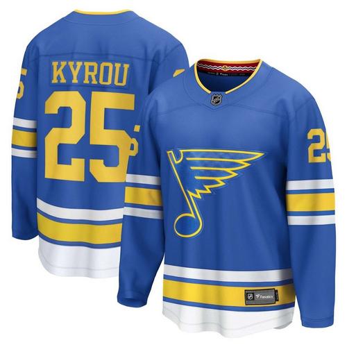 Fanatics St. Louis Blues Jordan Kyrou #25 Breakaway Jersey - Primary Image