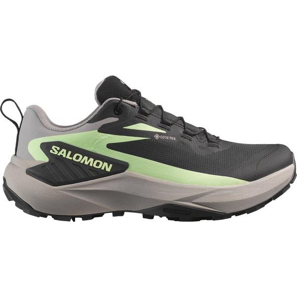 Women's Salomon Genesis Trail Running Shoes 7 Regular Black/Gull/Patina Green