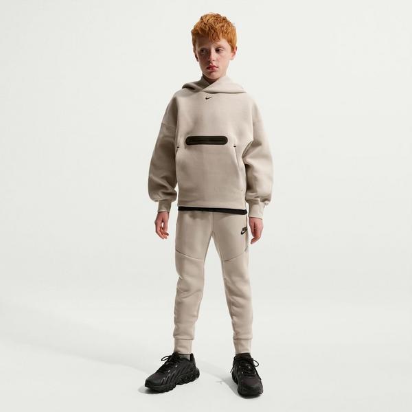 Kids' Nike Tech Fleece Joggers Large Cream Ii/Black/Black Regular