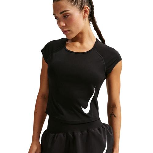 Women's Nike Tempo Swoosh Cap-Sleeve Running Scoop Neck T-Shirt - Primary Image