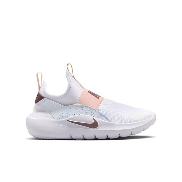 Kids' Nike Flex Runner 4 Shoes Big 6 Regular White/Tattoo-Football Grey-Washed Coral