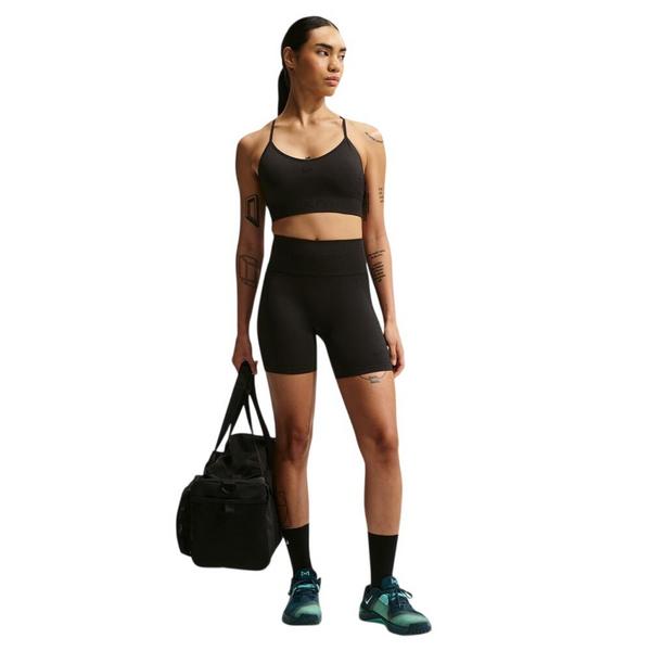 Women's Nike Pro Seamless High-Waisted Biker Shorts Small Black