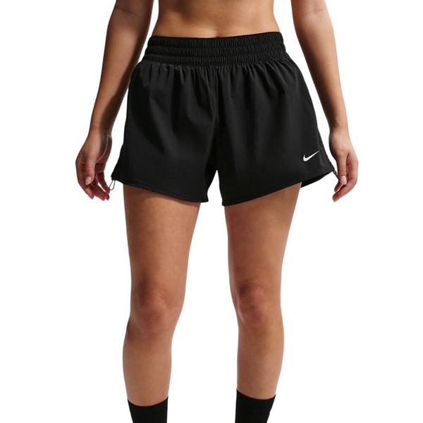 Women's Nike One Dri-FIT Brief-Lined High-Waisted Shorts Small Black/White