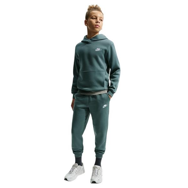 Kids' Nike Sportswear Club Fleece Hoodie XSmall Mineral Slate/White