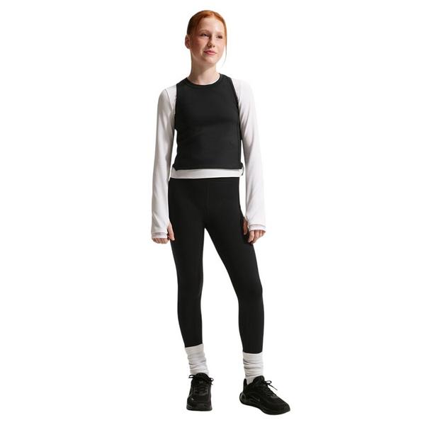 Girls' Nike MAVN Tights Small Black/Black